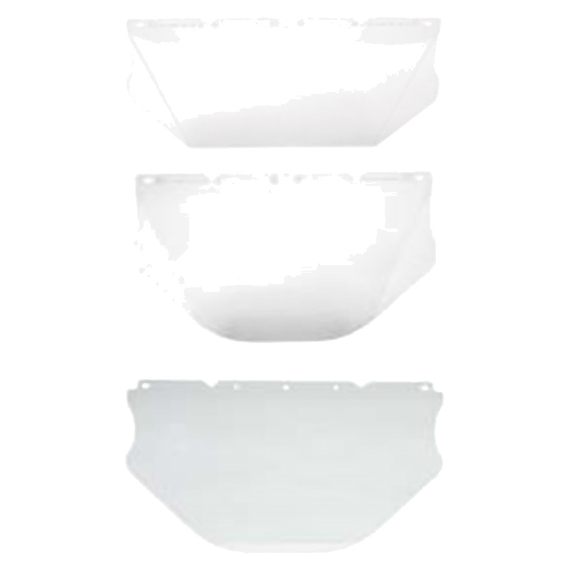 VISOR FLAT V-GARD CLEAR NONCSA 241X432X1.02MM MSA 10118094
