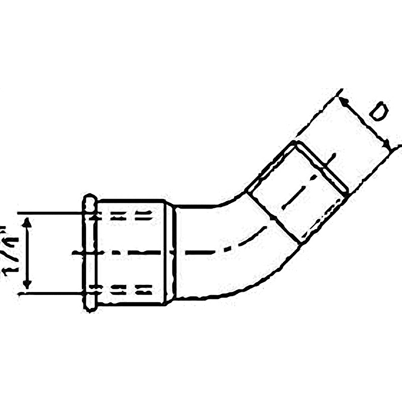 CONNECTION BENT 45DEG 1/4 1001 FOR AUTO GREASE DISPENSER