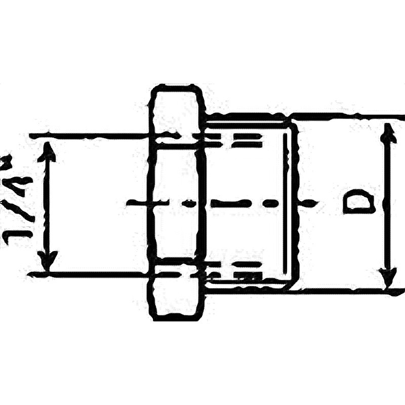 NIPPLE CONNECTING 3/8 1010 FOR AUTO GREASE DISPENSER