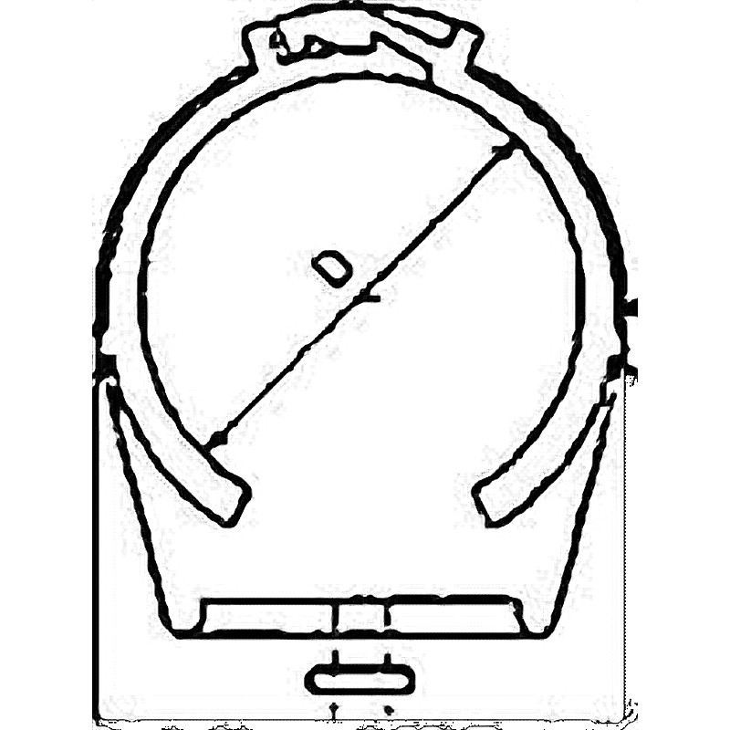 CLAMP F/ROUND BRUSH 50MM 2010 FOR AUTO GREASE DISPENSER