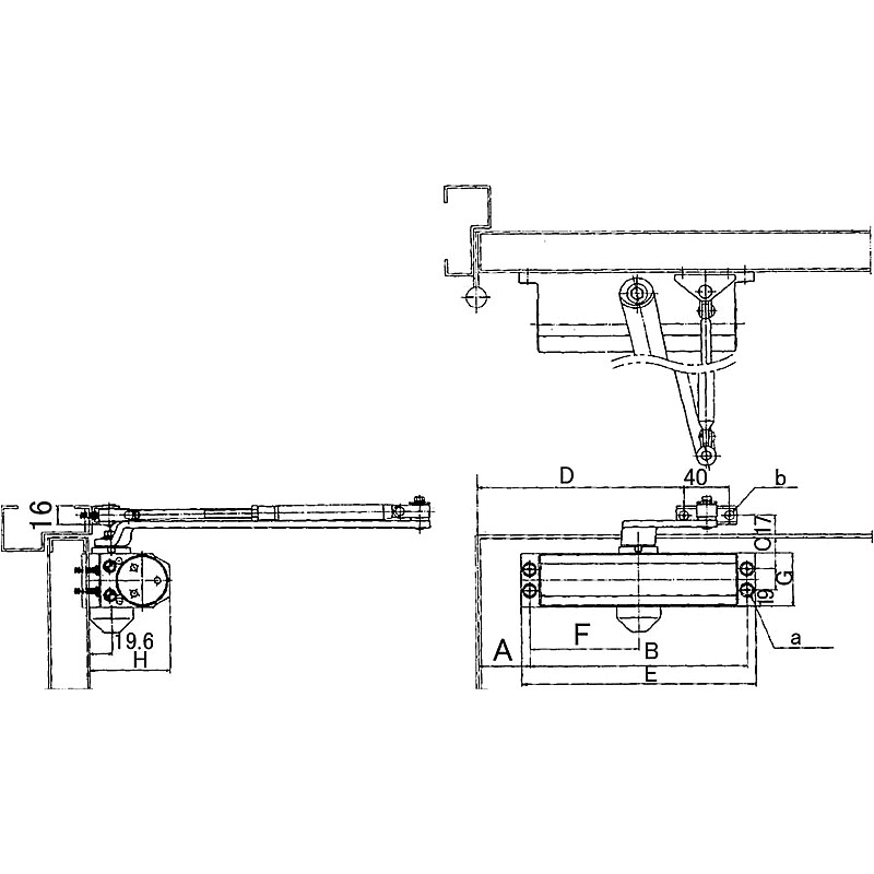 DOOR CLOSER STANDARD TYPE 30KG