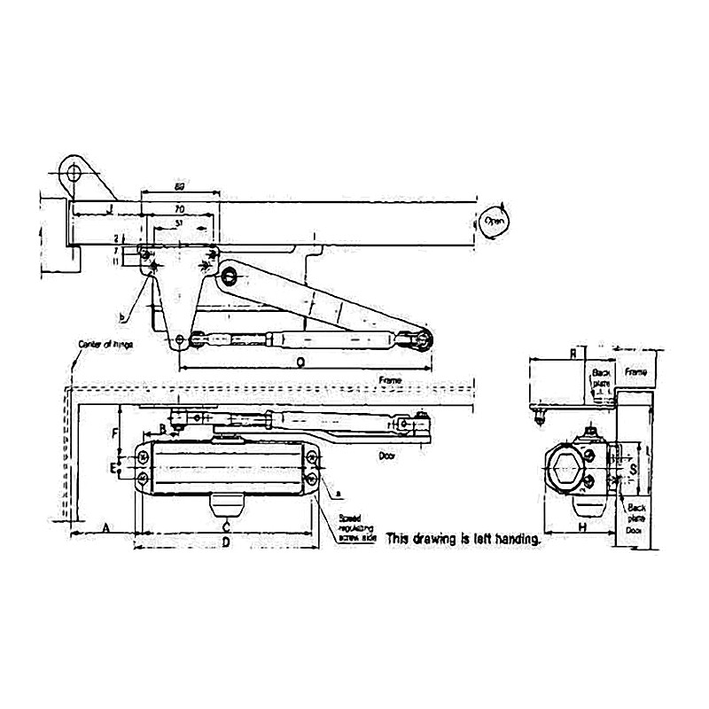 DOOR CLOSER PARALLEL TYPE 30KG