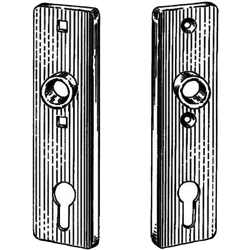 PLATE SHORT WITHCYLINDER HOLE S.STEEL SPACE 60MM #6645 Z/2/60