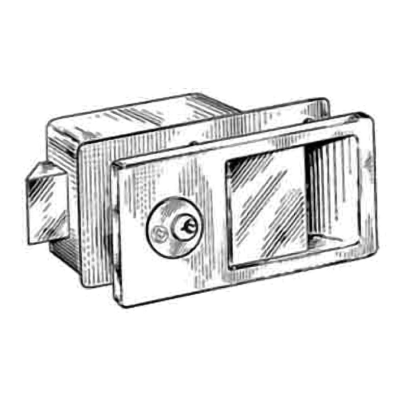 LOCK CABINET WITH CYLINDER DOOR THICK 15-18MM #5845