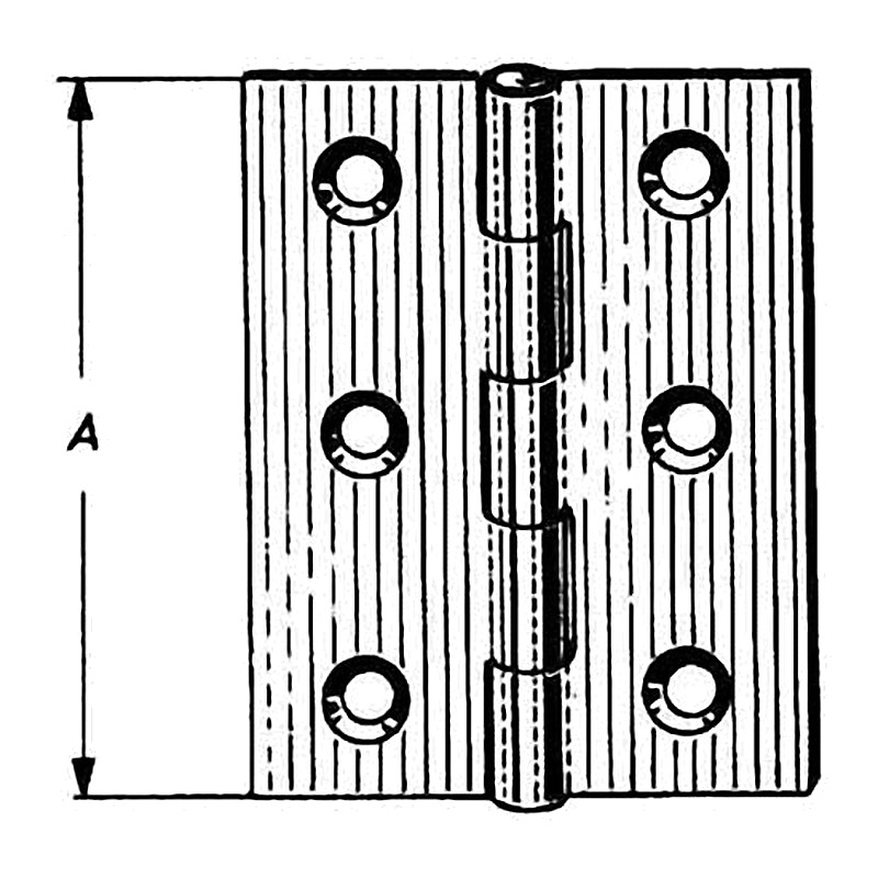 HINGE STAINLESS STEEL 39X50MM
REFER 490411