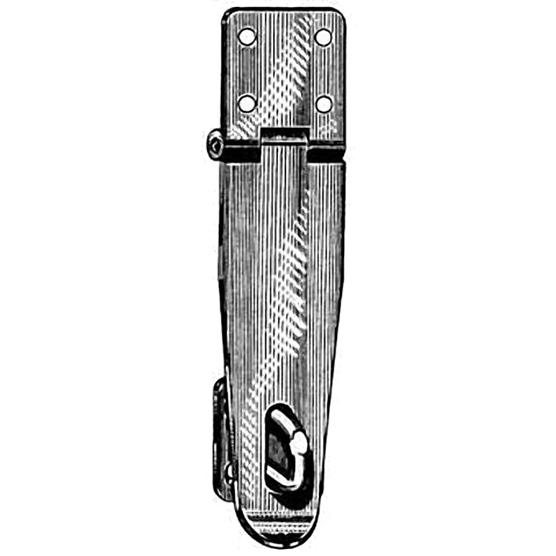 HASPS AND STAPLES ROLLED BRASS 90X45MM