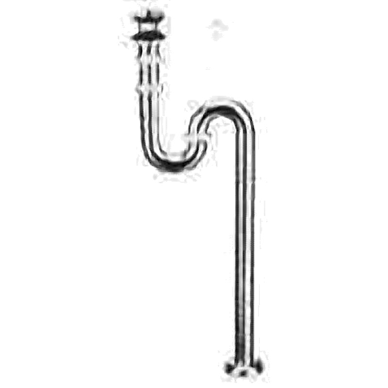 PLUG & CHAIN WASTE WITH S-TRAP 1-1/4