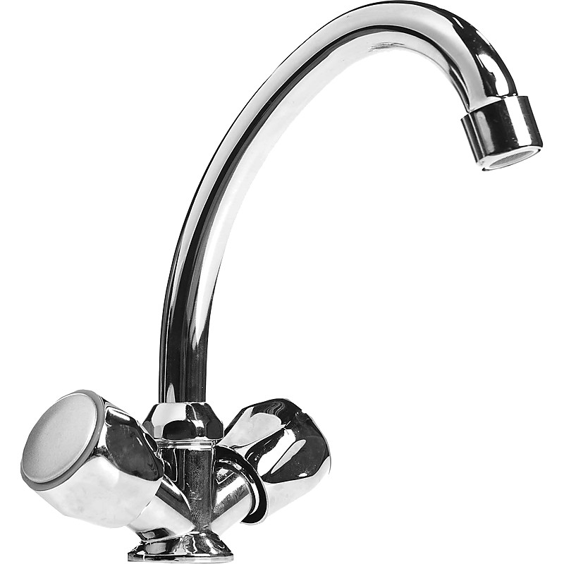FAUCET WASHBASIN SA555020 1 HOLE WITHSWIVEL SPOUT 140MM