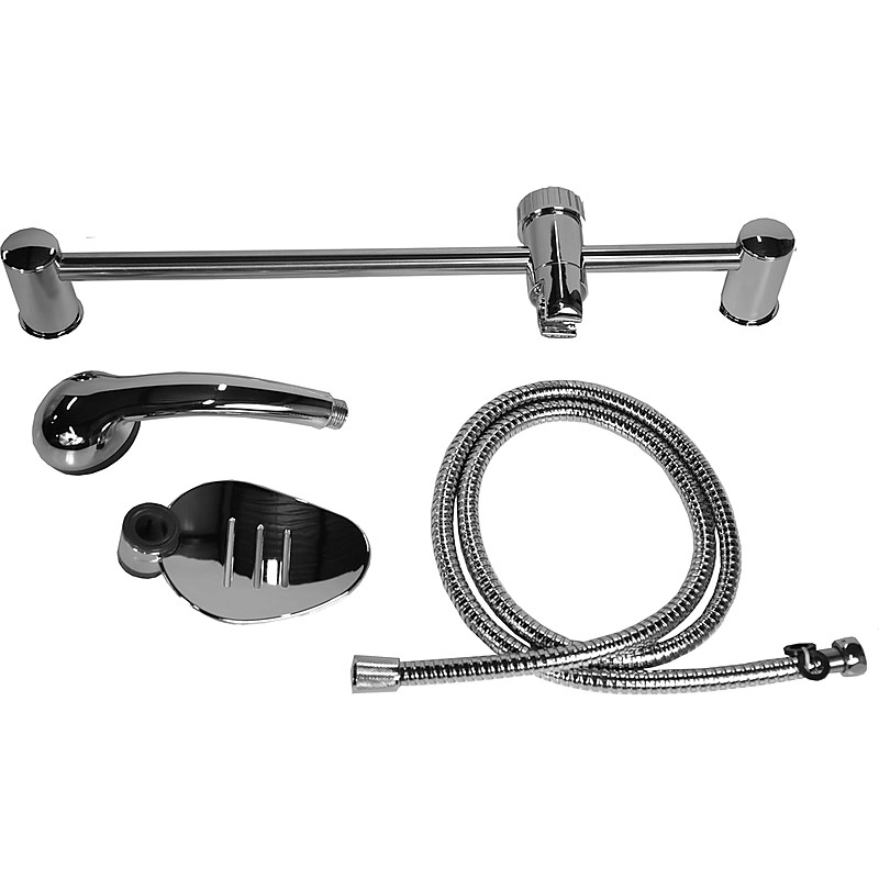 HAND SHOWER SET WATERLINE 1/2" WITH RAIL & TRAY SA020901