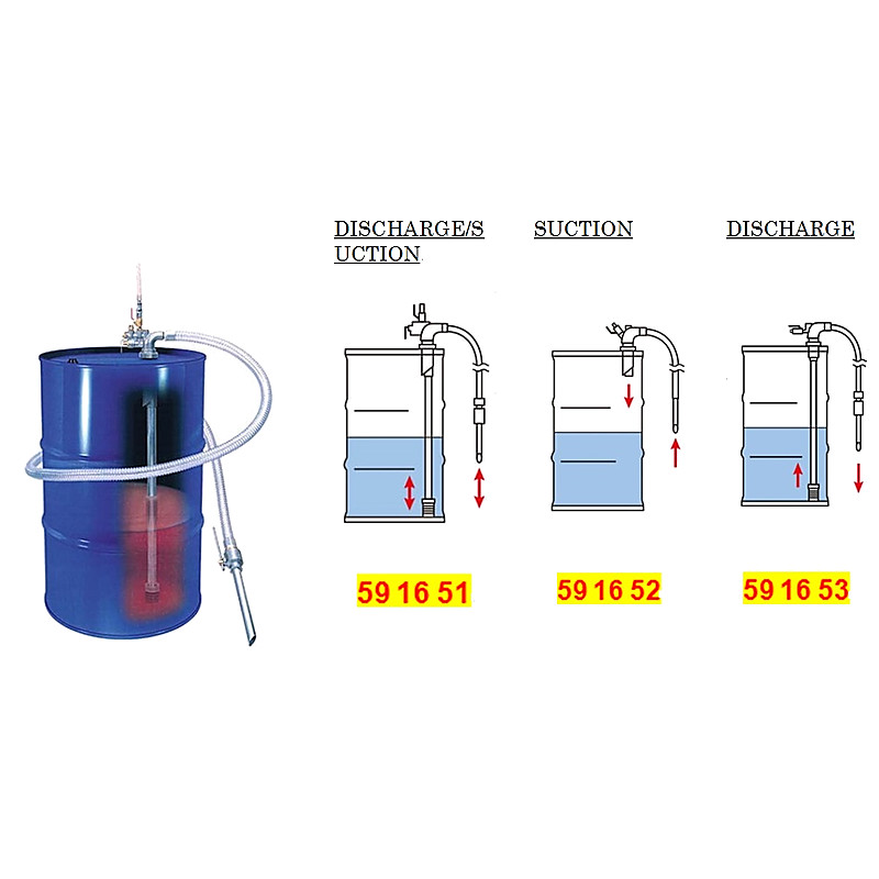 DRUM PUMP PNEUMATIC MODEL Q FOR SUCTION