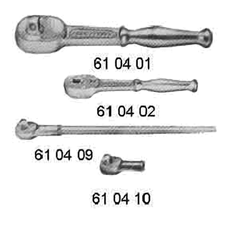 RATCHET HANDLE MALE HEAD 25.4MM/SQ DR 165MM