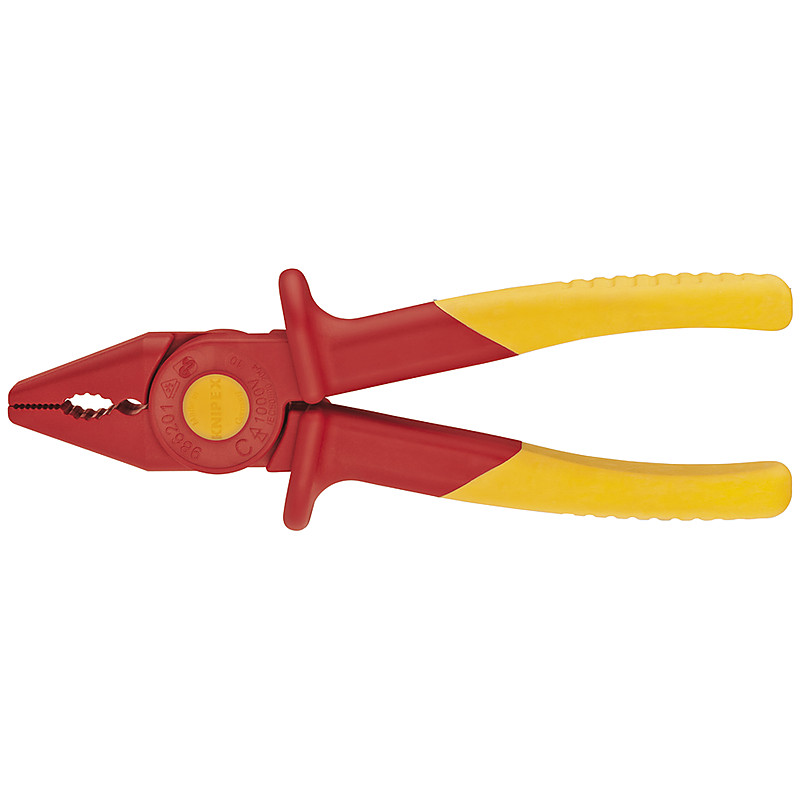 PLIER FLAT NOSE INSULATED PLASTIC LENGTH 180MM