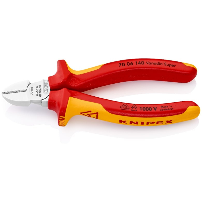 INSULATED DIAGONAL INSULATION CUTTERS VDE 125MM
KNIPEX 7006125