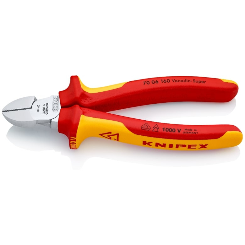 INSULATED DIAGONAL INSULATION CUTTERS VDE 125MM
KNIPEX 7006125 view 2