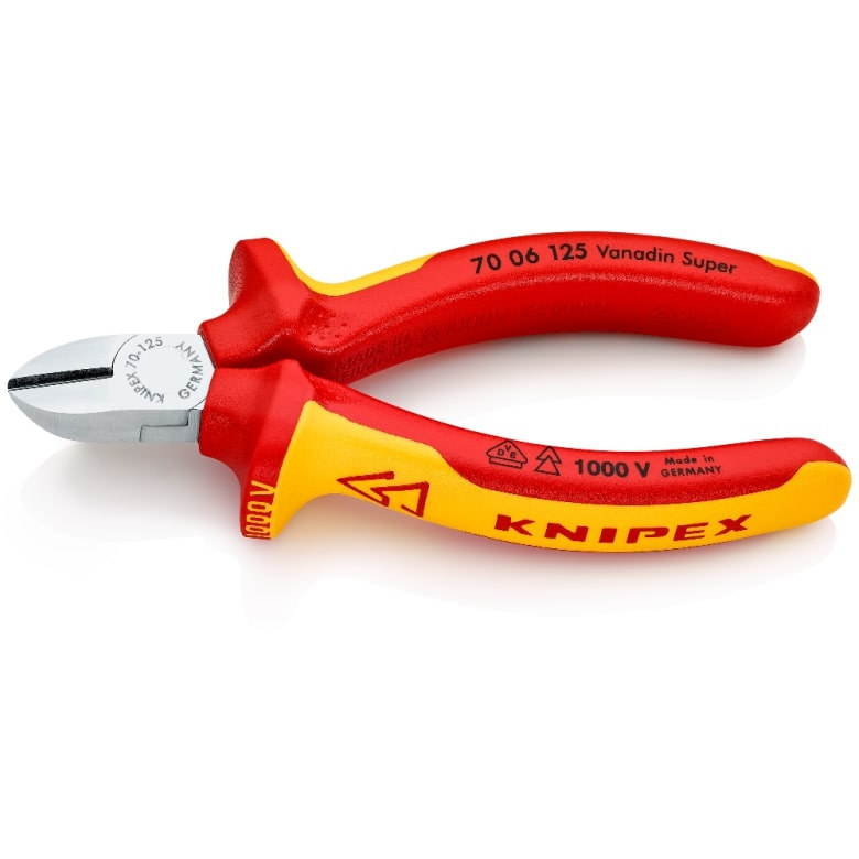 INSULATED DIAGONAL INSULATION CUTTERS VDE 125MM
KNIPEX 7006125 view 3