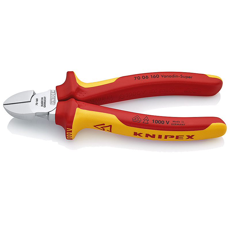 INSULATED DIAGONAL INSULATION CUTTERS VDE 180MM
KNIPEX 7006180