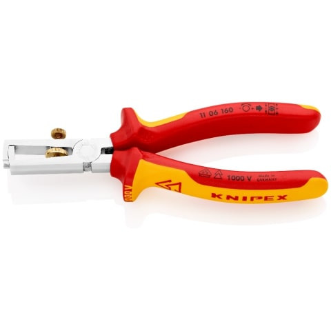 INSULATED WIRE STIPPER VDE 160MM KNIPEX 1106160