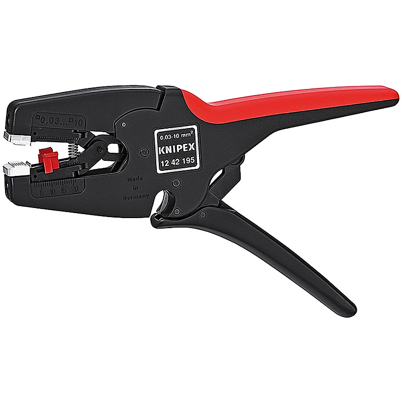 AUTOMATIC INSULATION STRIPPER 0.03-10MM2 195MM KNIPEX 1242195
