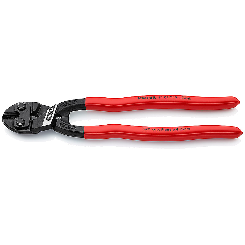 BOLT CUTTER WITH PLASTIC COATED HANDLES 250MM
KNIPEX 7131250