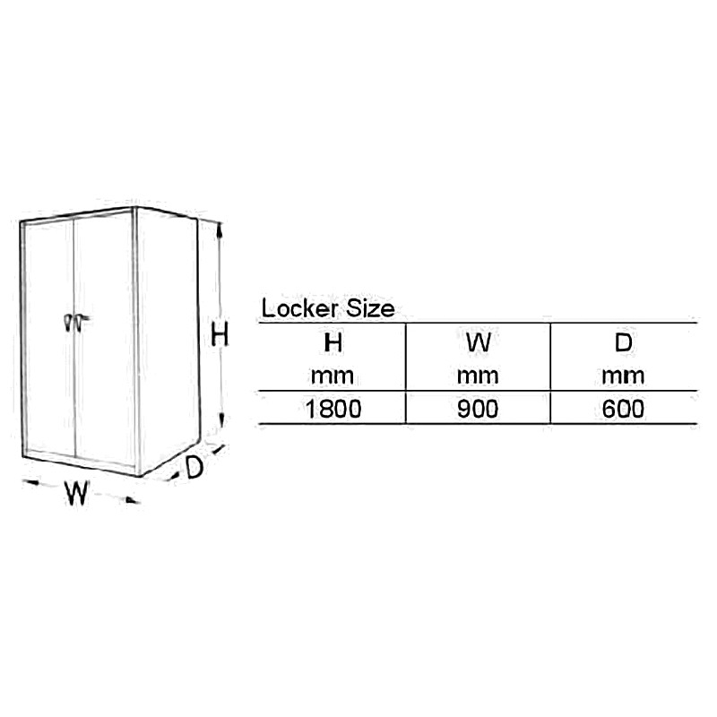 MASTER TOOLS & PARTS LOCKERMTL-6007 H1800XW900XD600MM