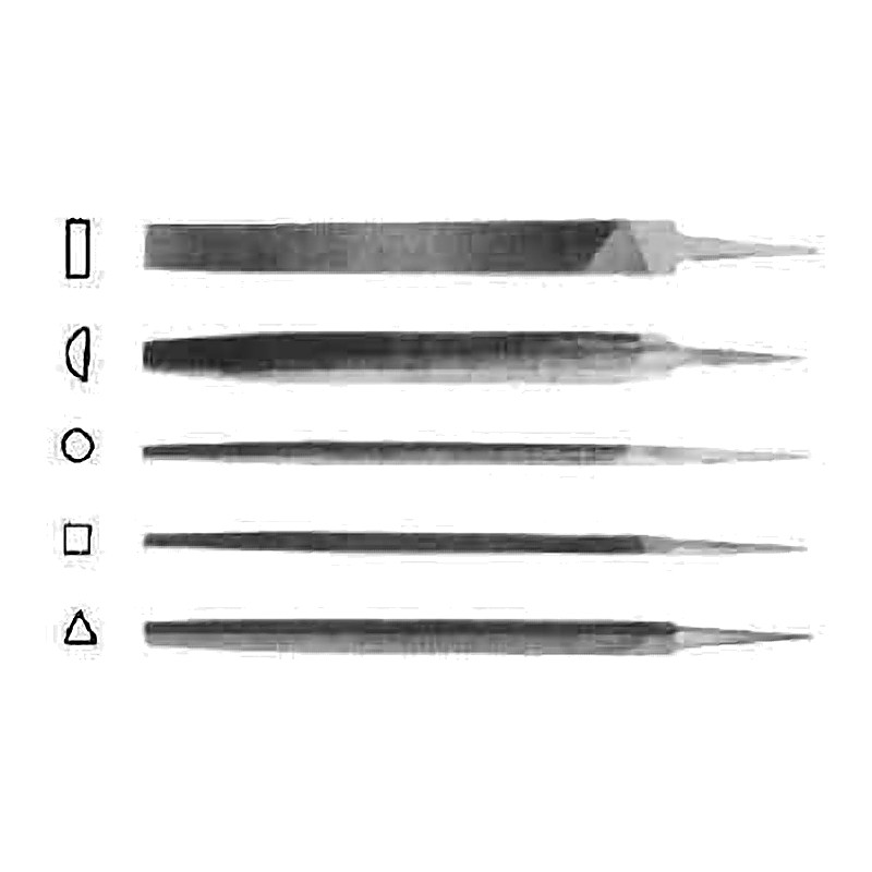 TRIANGLE FILE 150MM DEAD SMOOTH
