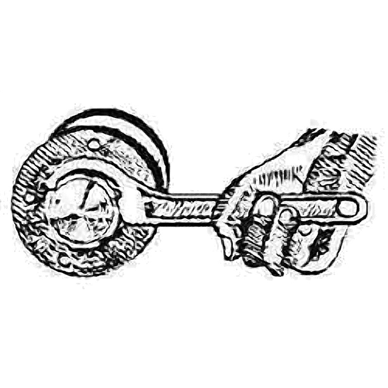NON-SPARK HOOK SPANNER WRENCH SPECIAL ALUMINIUM BRONZE 40MM