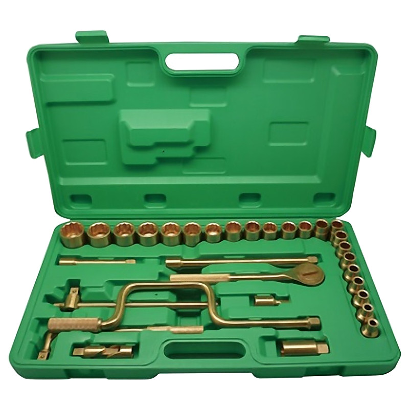 NON-SPARK SOCKET WRENCH SET BERYLLIUM COPPER 12.7MM/SQ