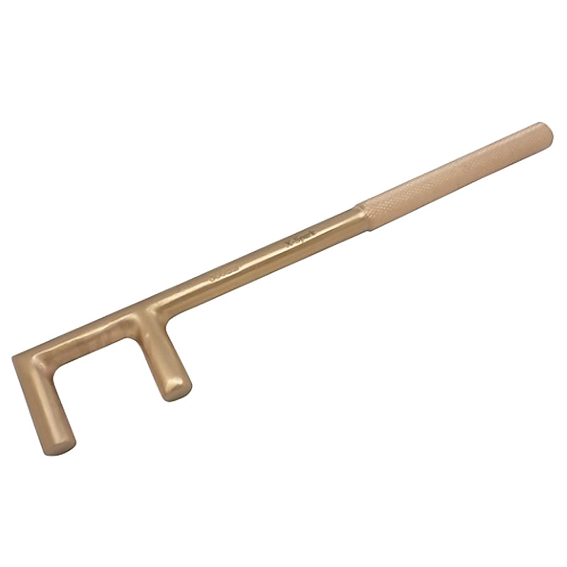 NON-SPARK VALVE WHEEL WRENCH F TYPE BERYLIUM COPPER ALLOY 30X250MM