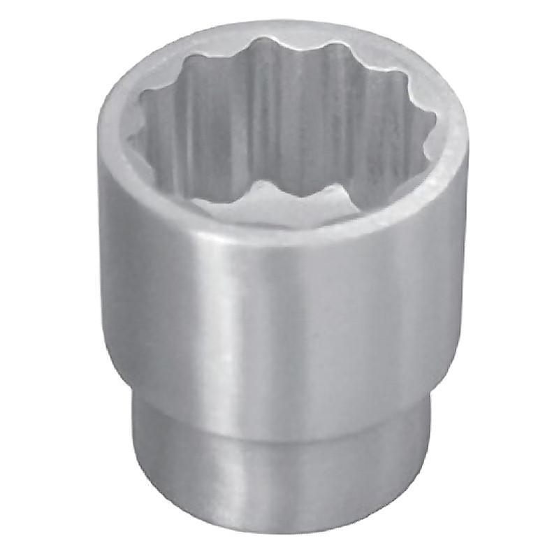 STAINLESS STEEL SOCKET WRENCH 12-POINT 9.5MM/SQ DRIVEX11MM (7/16")