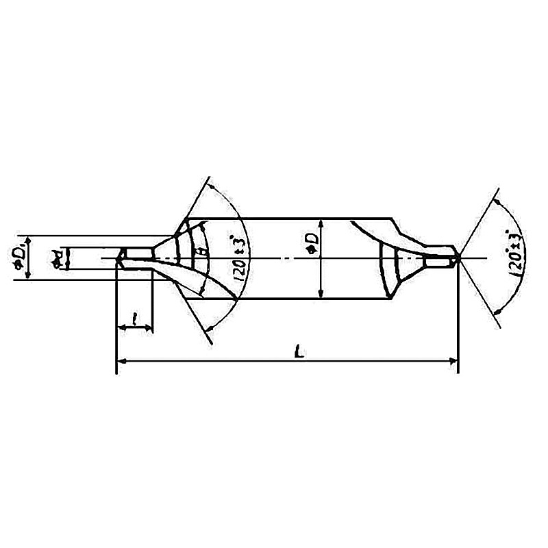 CENTER DRILL HSS B TYPE 1.0MM 60DEG