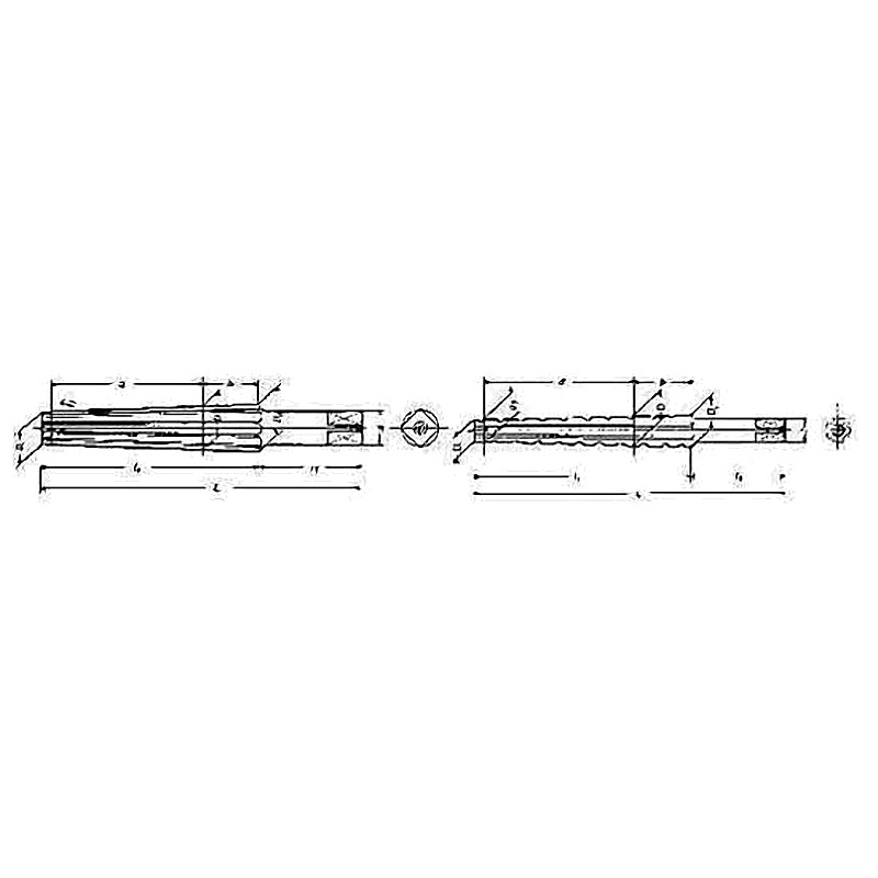 REAMER MORSE TAPER STRAIGHTROUGH CUTTING MT#0