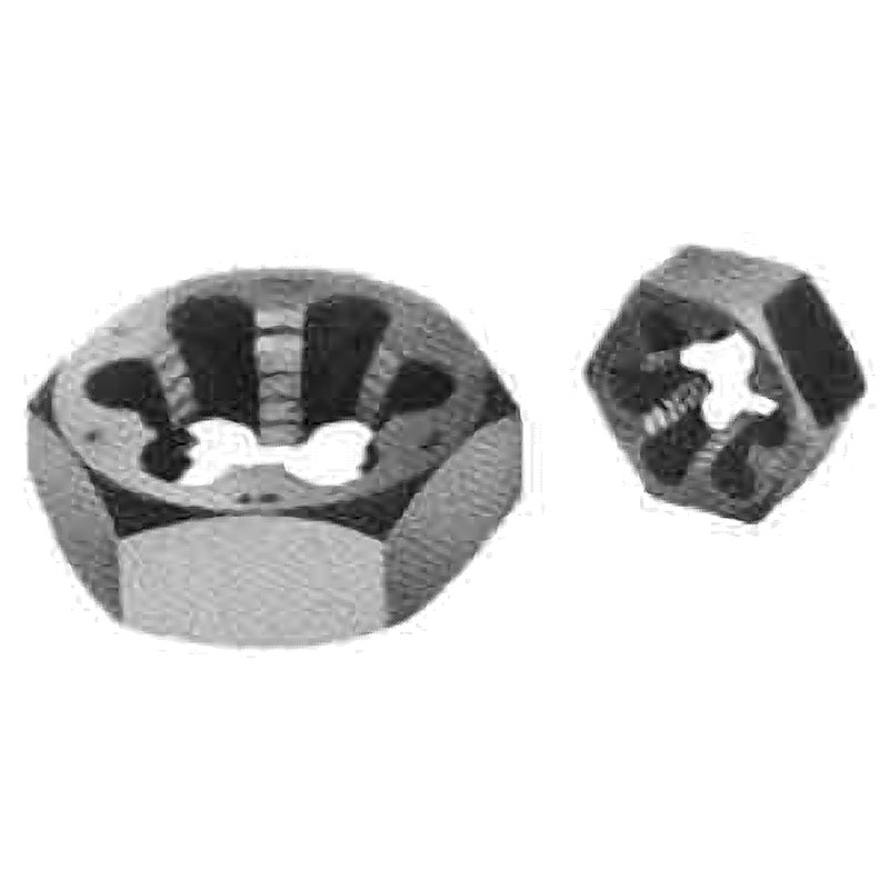 DIE RETHREADING HEX STRAIGHT THREAD PF1/2 CARBON STEEL