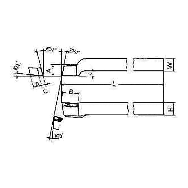 TOOL BIT TIP WELDED HSS KNIFE LEFT HAND-20 20X20X160MM
REFER #34-3