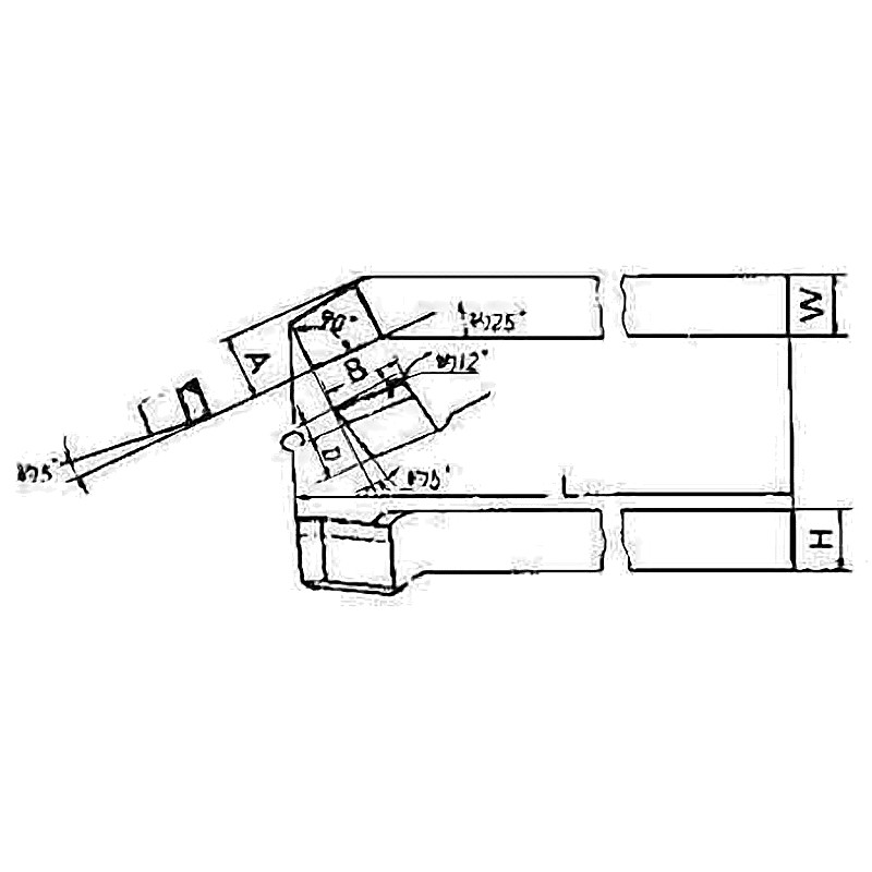 TOOL BIT TIP WELDED HSS BENT RIGHT HAND-12 12X12X125MM
REFER #41-1