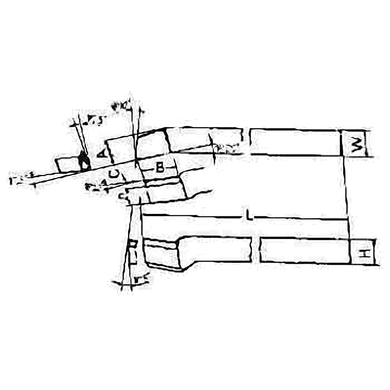TOOL BIT TIP WELDED HSS BENT FINISH LEFT-25 25X25X200MM
REFER #33-4