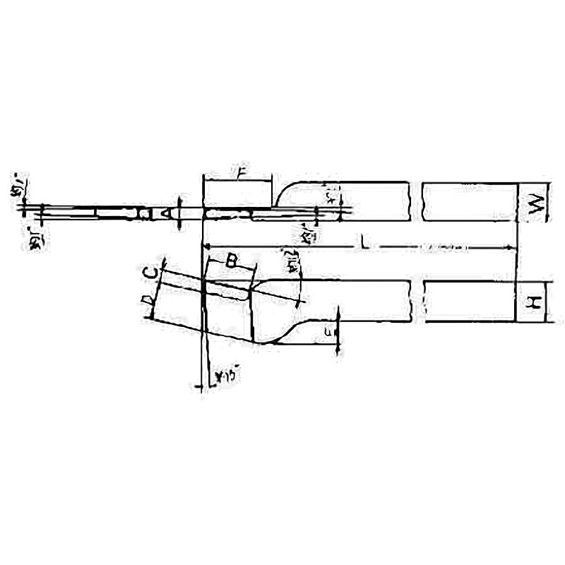 TOOL BIT TIP WELDED HSS PARTING-12 12X12X125MM
REFER #43-1