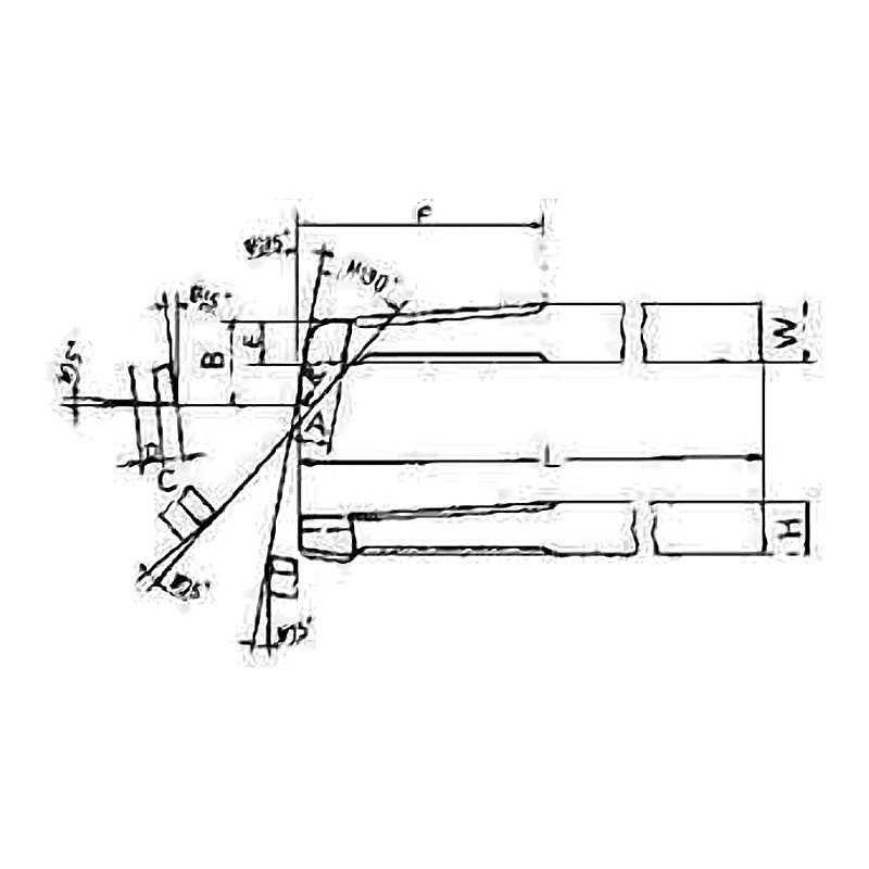 TOOL BIT TIP WELDED HSS ROUND NOSE BORE-16 16X16X180MM
REFER ISO9 16X16