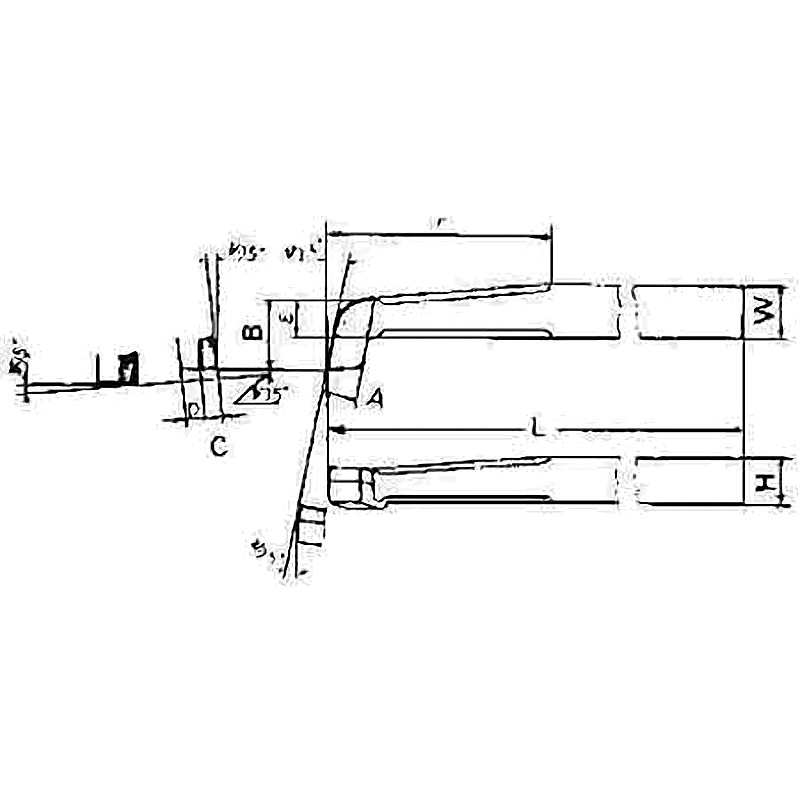 TOOL BIT TIP WELDED HSS BORING-25 25X25X250MM (ISO8)
REFER ISO8 25X25