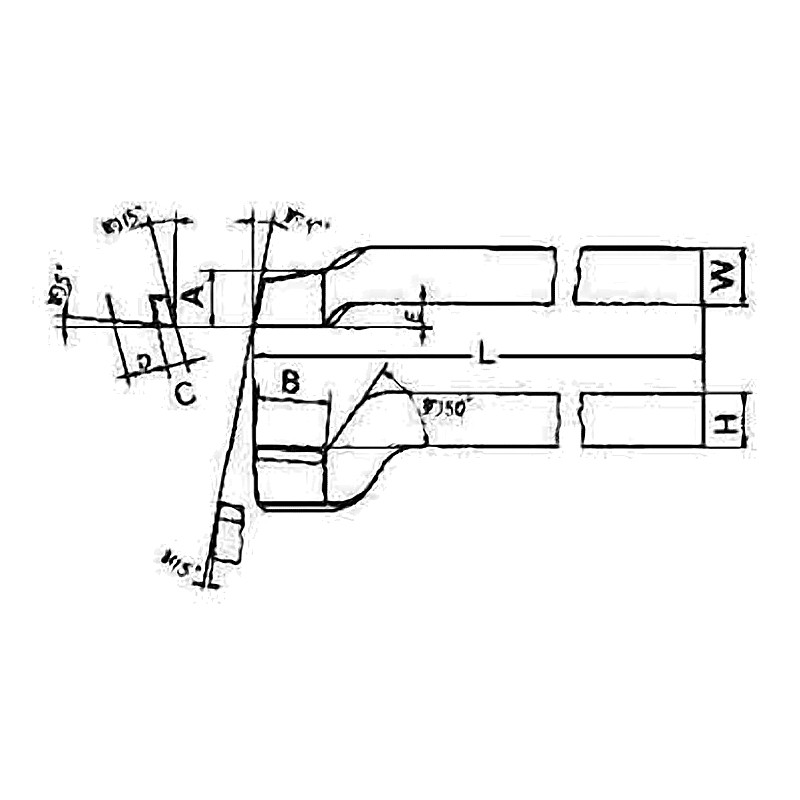 TOOL BIT TIP WELDED HSS KNIFE R/H-25 25X25X280MM
REFER #33-4