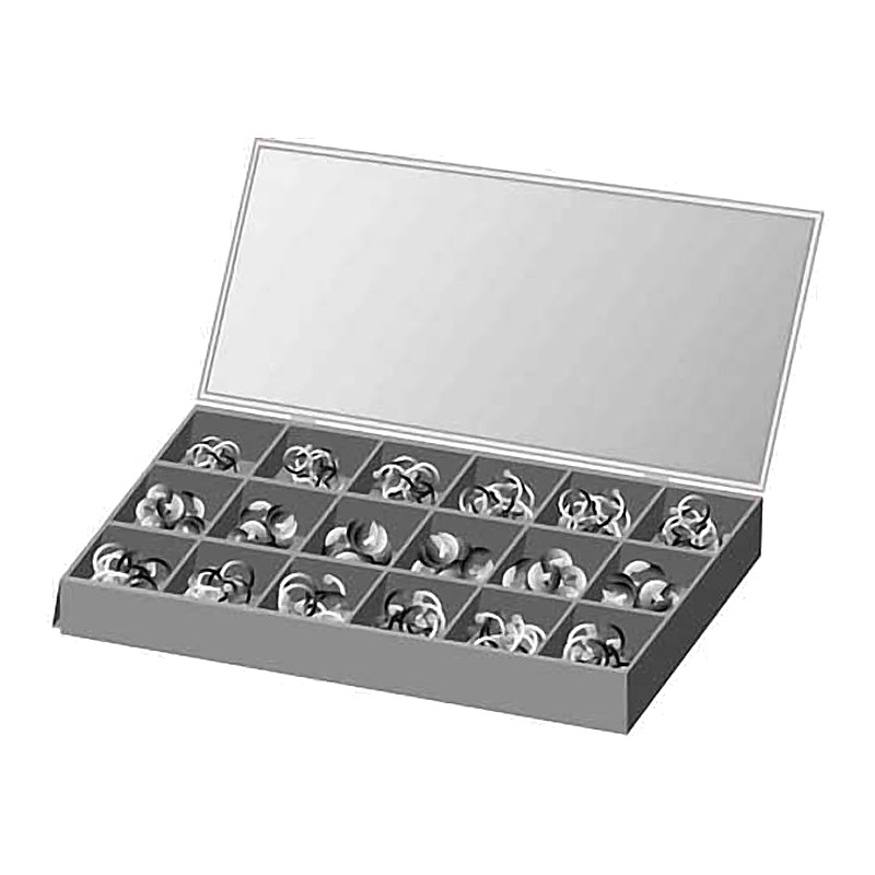 CIRCLIP KIT NO. 1 STEEL ASSORTED SIZES 890'S