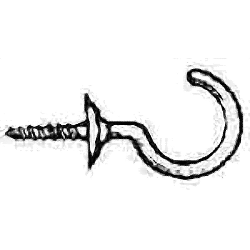 CUP HOOK BRASS NO.11 25MM