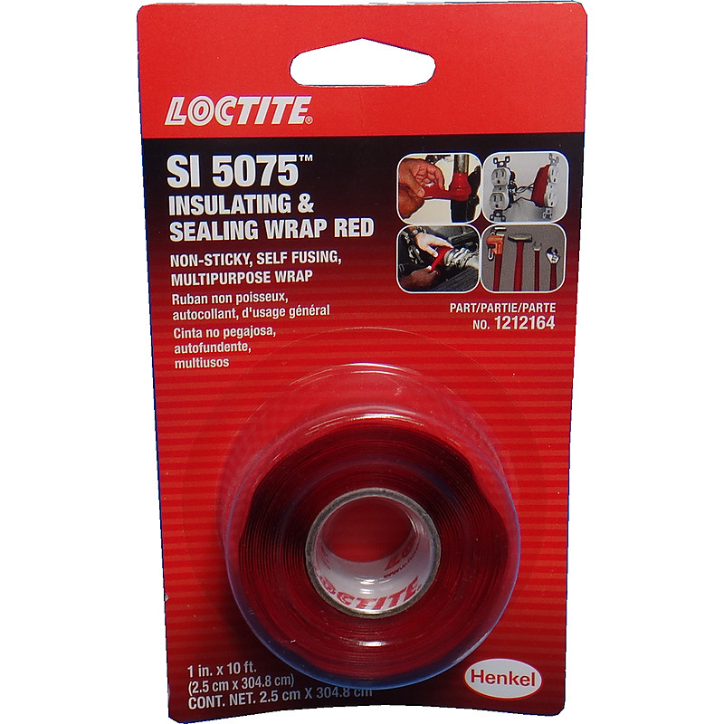 WRAP INSULATING & SEALING LOCTITE 5075 2.5CMX4.27M RED