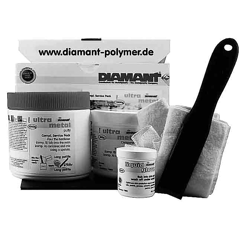 PUTTY ULTRAMETAL CERAMIC STEEL DIAMANT 1KG