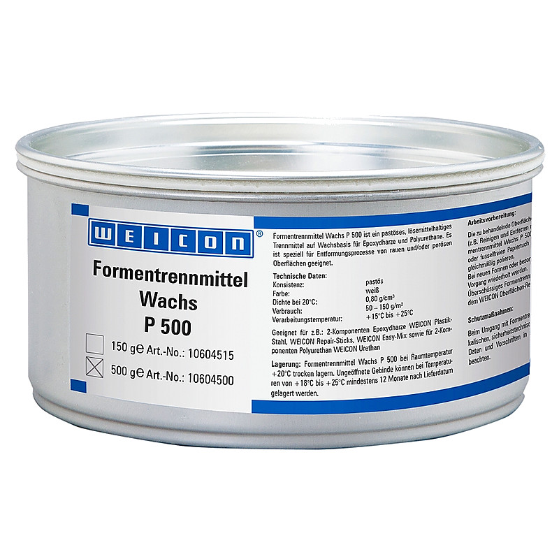 MOULD RELEASE AGENT WAX WEICON P500 0.5KG