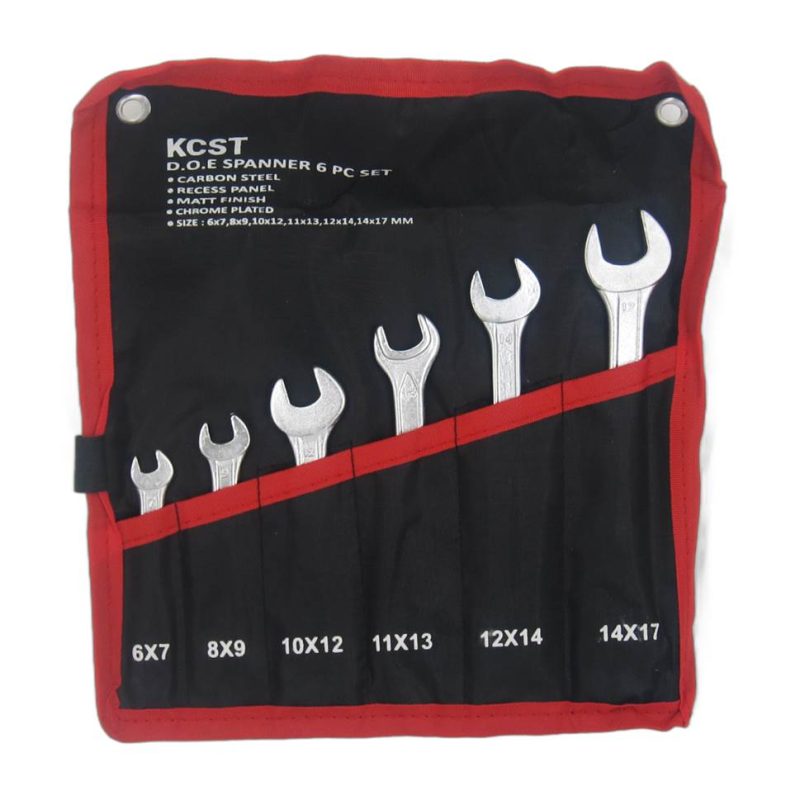 DOUBLE OPEN END WRENCH SET
3/8X7/16 TO 15/16X1" 6'S
3/8X7/X16 1/2X9/16 19/32X5/8 11/16X3/4 25/32X7/8 15/16X1"