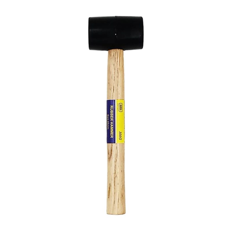 HAMMER RUBBER HANDLED 46MM DIAM NO.1/2
(0.31KG/ 10OZ)