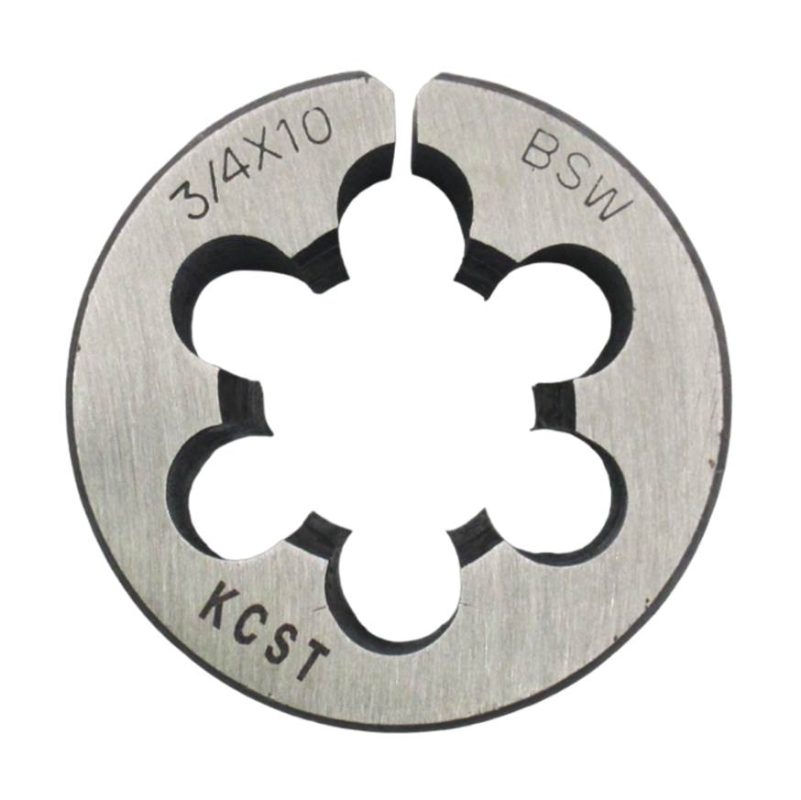 DIE ROUND ADJ WHITWORTH COARSE W3/32 CARBON STEEL
