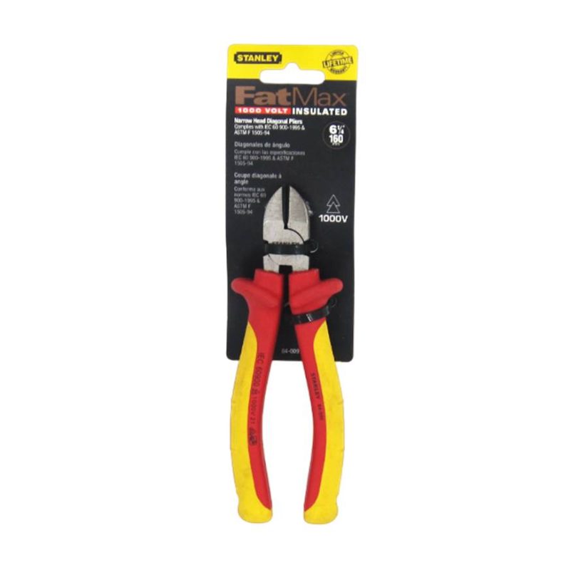 ELECTRICIANS PLIERS PLASTIC COATED HANDLE 0.5-0.75/1.5/2.5MM2 160MM KNIPEX 1301160