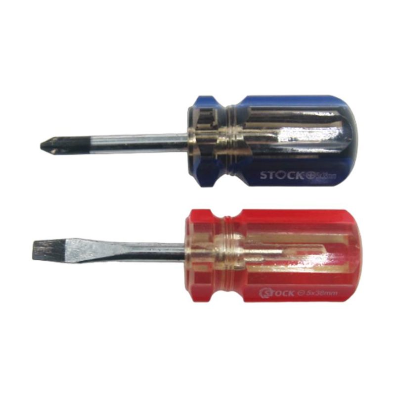 STUBBY S/DRIVER PLASTIC HANDLE NO.2X38MM PHILLIPS