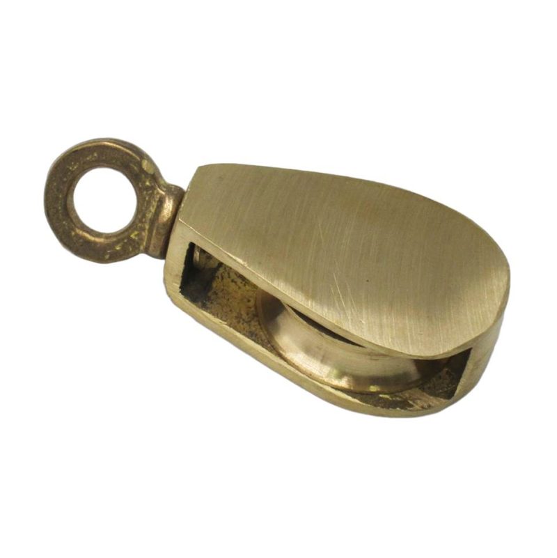 BLOCK FLAG BRASS 32MM